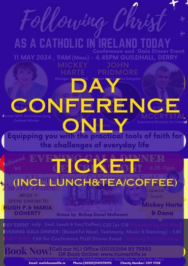 DAY CONFERENCE TICKET £18/€21